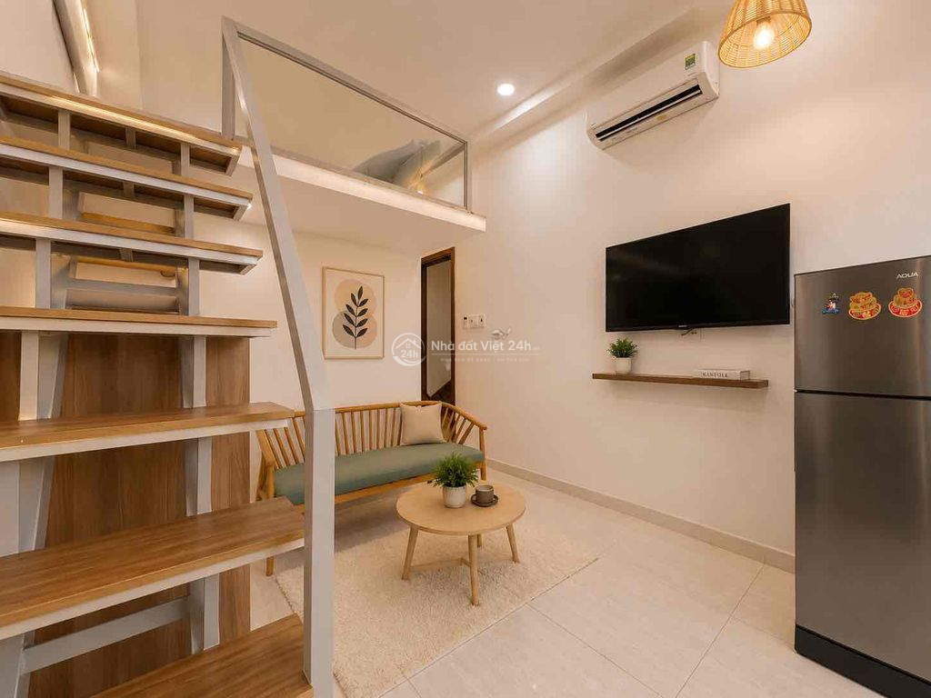 Căn hộ có Gác ban công máy giặt riêng 35m2 Quận Bình Thạnh ttt