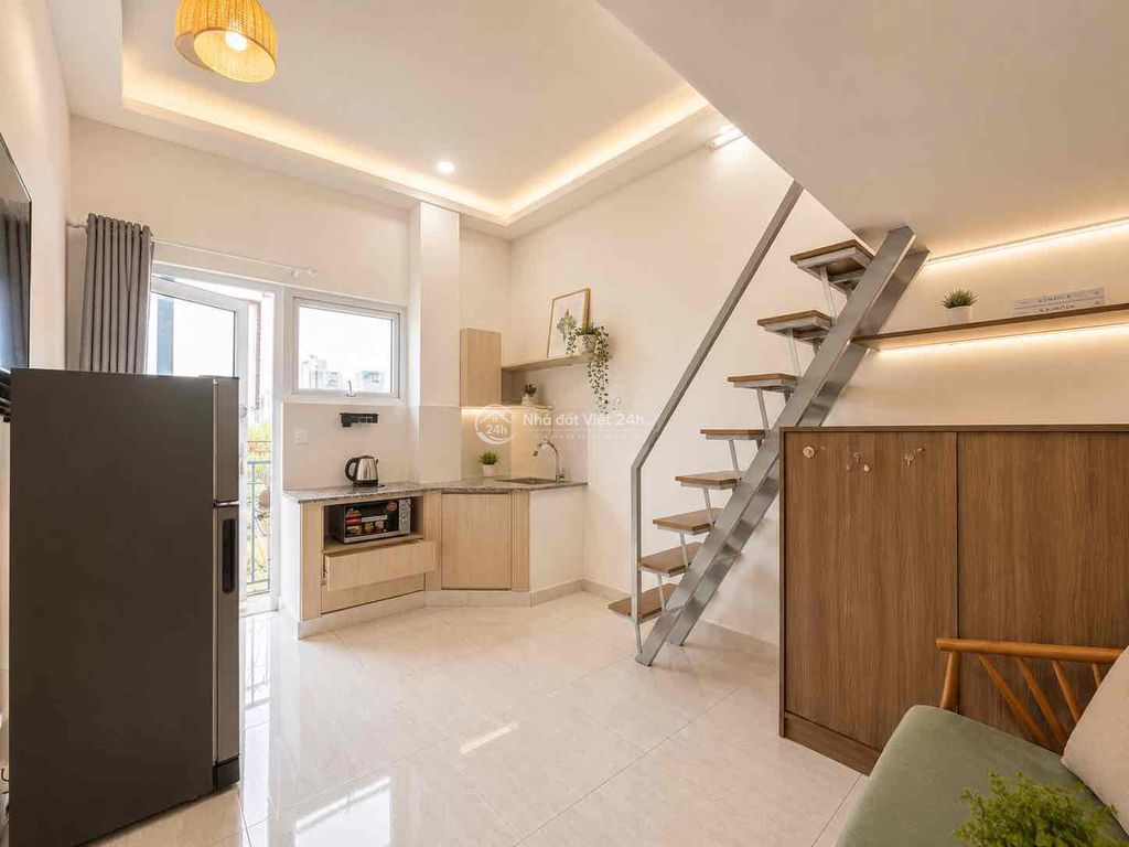 Căn hộ có Gác ban công máy giặt riêng 35m2 Quận Bình Thạnh ttt